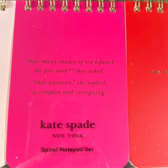 New Kate Spade spiral notepad set - Picture 3 of 6